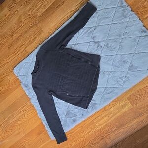 Lululemon Black Long-Sleeve Sweatshirt, Women's Size 4, Decent Condition
